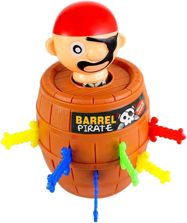 Pula Pirata Barril Educativo Infantil, Jogo Interativo e Divertido para Meninos e Meninas de Todas as Idades - Imagem 4